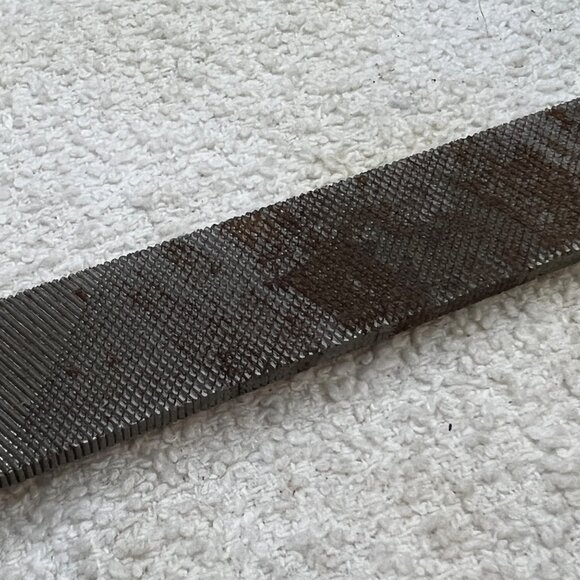 Grobet USA Double Cut Half Round File with Wood Handle - Picture 7 of 9